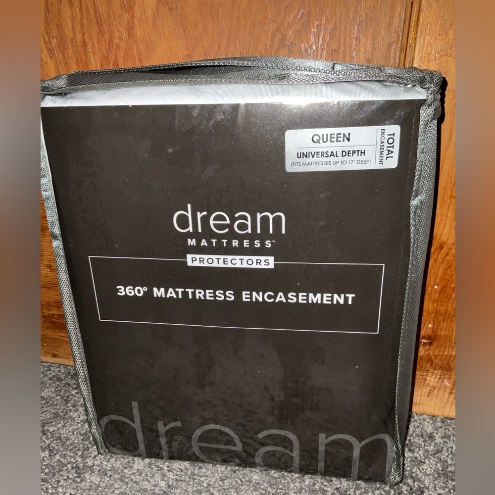 NWT Dream Mattress 360° Encasement Queen Zippered Bed Bug Proof Waterproof - Picture 2 of 5
